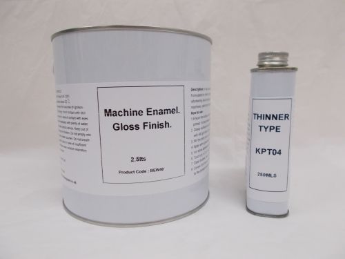 2.5lt Machine Enamel Gloss Paint RAL Colours Machinery Plant