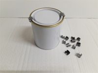 25 x T8 Metal Retaining Spring Clips. Use For Paint Tin Can Lids. Secure Lever Lids
