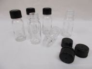 6 x 10ml Glass Bottle New Unused Cosmetic Essential Oil