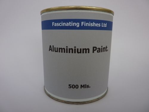 500Mls Aluminium Paint Heat Resistant Silver Wood & Metal