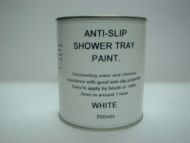 1 x 500ml White Anti Slip Shower Tray And Bath Base Paint