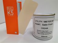 1 x 500ml Utility & Meter Box Paint. Cream BS 08C31. Satin Finish. 