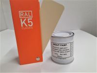 150ml - Tile Grout-Grouting Paint Satin Finish Brush Applied - Ivory RAL 1015 