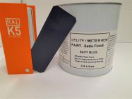 1 x 2.5lt Utility & Meter Box Paint. Navy / Dark Blue BS 20C40. Satin Finish