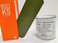 1 x 250ml Utility & Meter Box Paint. Olive / Foliage Green BS 381c 220. Satin Finish